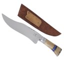 Ver imagem 1 de Faca Bowie Forjada 9' Integral Aço Inox 420C Cabo Osso Artesanal Churrasco