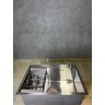 Cuba para Cozinha Gourmet Quebec Quadrada 62cm Aço Inox 304 com Cesto Escorredor Goldenx - 3