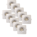Ver imagem 1 de Kit 10 Spot Led Slim Quadrado 5w 6500k Luz Branca Fria