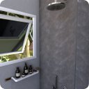 Ver imagem 2 de Suporte Porta Shampoo Para Banheiro Branco e Gold Empire