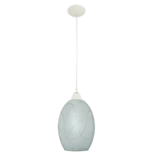 Pendente Moderno Barril Extra Grande Multi Ambientes:branco/branco C/filete Aleatório/110/220
