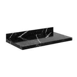 Prateleira Porcelanato Veneza 80cm Preta Darabas - 1