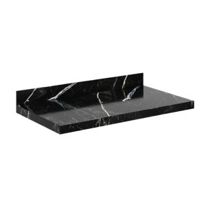 Prateleira Porcelanato Veneza 80cm Preta Darabas