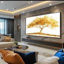 Ver imagem 1 de Quadro Arvore da Prosperidade Ii: Moldura Canaleta Dourada/ 120x60