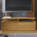 Ver imagem 6 de Painel Home Chicago com 2 Portas Tv até 60 Polegadas C/ Rodízios - Lukaliam Móveis