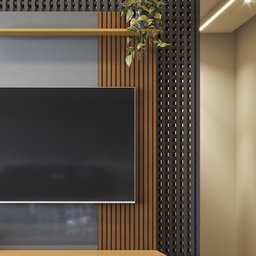 Painel Home Chicago com 2 Portas Tv até 60 Polegadas C/ Rodízios - Lukaliam Móveis - 5
