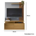 Ver imagem 2 de Painel Home Chicago com 2 Portas Tv até 60 Polegadas C/ Rodízios - Lukaliam Móveis