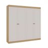 Guarda-roupa 4 Portas Savana/branco Fosco - Genialflex - 2