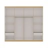Guarda-roupa 4 Portas Savana/branco Fosco - Genialflex - 3