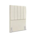 Ver imagem 2 de Cabeceira Estofada Solteiro Carla 90cm Suede Bege