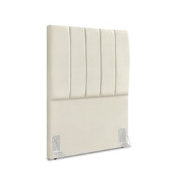 Cabeceira Estofada Solteiro Carla 90cm Suede Bege - 2
