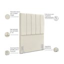 Ver imagem 4 de Cabeceira Estofada Solteiro Carla 90cm Suede Bege