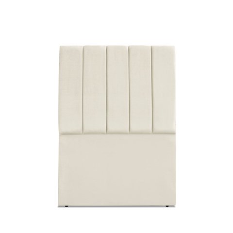 Cabeceira Estofada Solteiro Carla 90cm Suede Bege