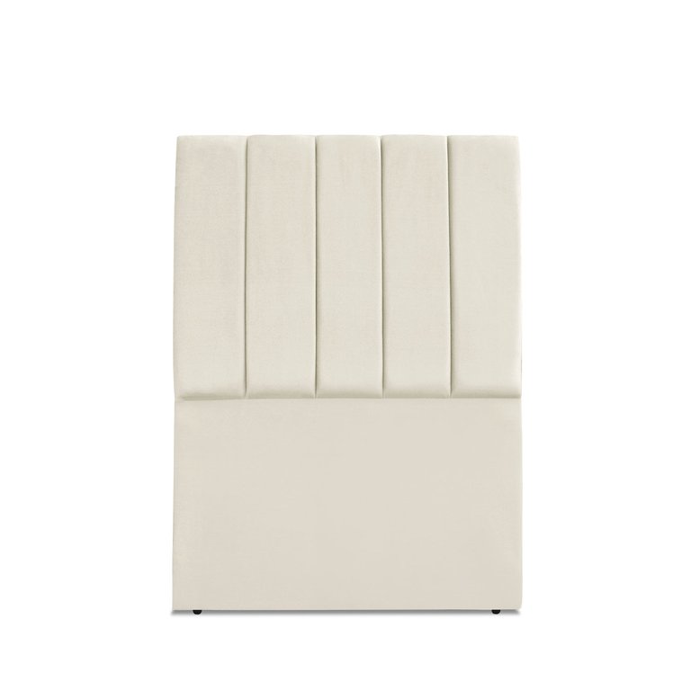 Cabeceira Estofada Solteiro Carla 90cm Suede Bege Cabeceira Estofada Solteiro Carla 90cm Suede Bege