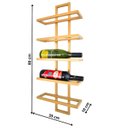 Ver imagem 4 de Adega Vertical Dourada para 5 Garrafas de Vinho Estilo Industrial
