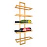 Adega Vertical Dourada para 5 Garrafas de Vinho Estilo Industrial - 1