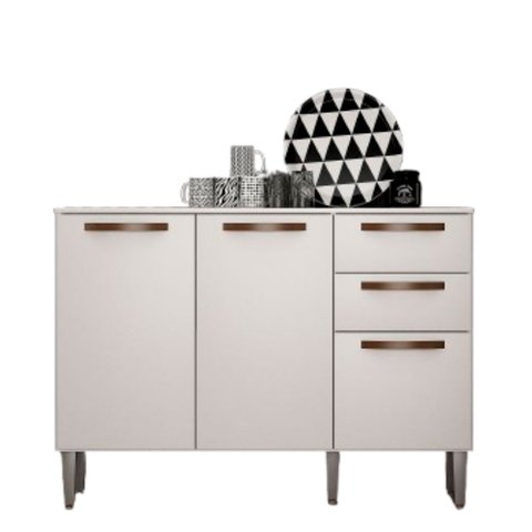 Balcão de Cozinha 3 Portas 2 Gavetas Maísa