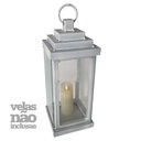 Ver imagem 3 de Lanterna Decorativa Rustica Marroquina Ouro Velho Pequena Libertas Rosas Lanterna Rustica Branco