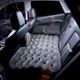 Cama Inflável Colchão Carro Veicular Viagem Cinza Resistente - 3