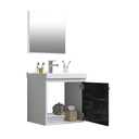 Ver imagem 2 de Gabinete Banheiro Suspenso Em Mdf 40 cm com Pia Cuba - Veneto