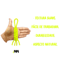 Ver imagem 3 de Cordão de Algodão Trancelim 6mm para Artesanato e Macrame Amarelo Neon