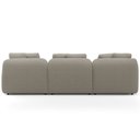Ver mais imagens de Sofá 3 Lugares com Chaise Direito Sala Living 248cm Arlo F04 Linho Bege Escuro Tc-10055 - Lyam Decor