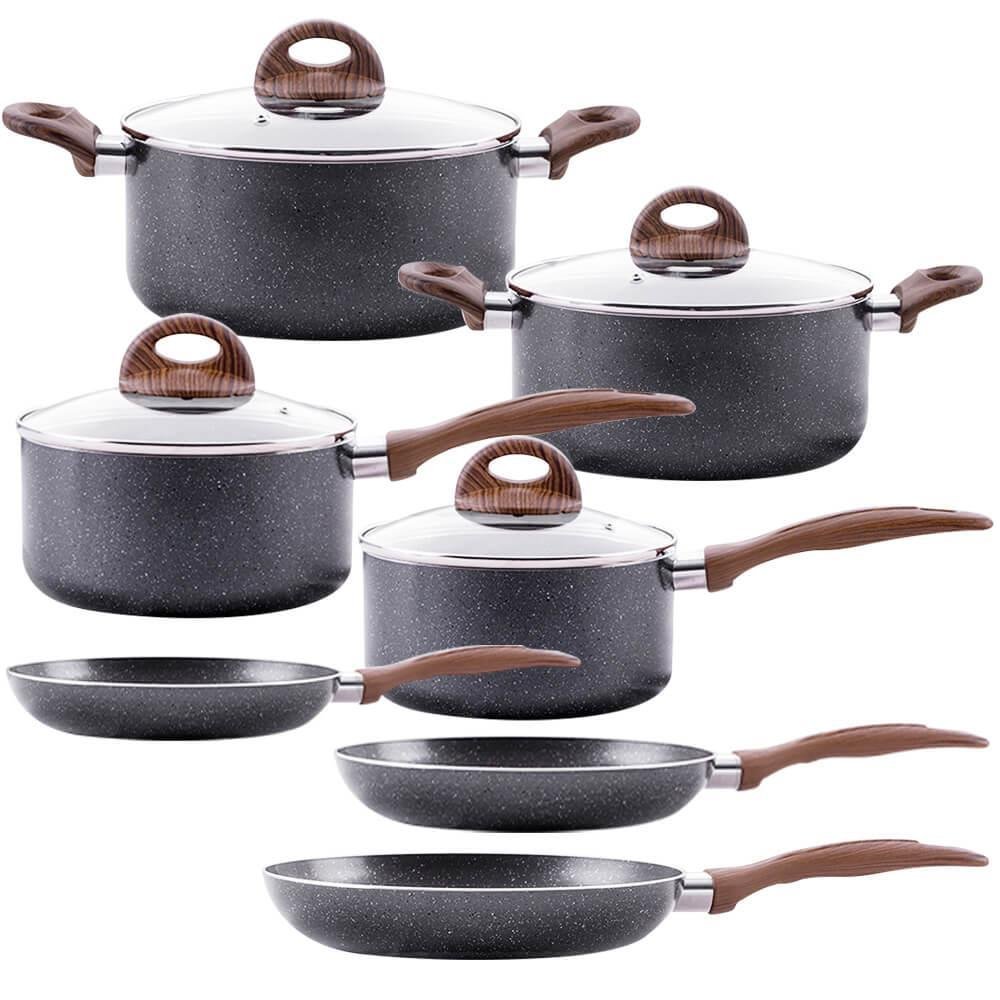 Conjunto de Panelas Antiaderente de Indução Ceramic Life Smart Plus ...
