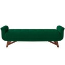 Ver imagem 5 de Kit Cabeceira Cama Box Paris 195 Cm com Puff Recamier Itália P05 Bouclê Verde - Lyam Decor