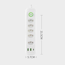Ver imagem 3 de Filtro de Linha Extensão E103u Multifuncional 5 Tomadas, 2 Usb, 1 Tipo-c