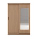Ver imagem 4 de Guarda-Roupa 2 Portas com Espelho Araçá CabeCasa MadeiraOriginals Marrom/Nogueira
