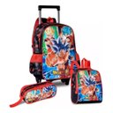 Ver imagem 1 de Kit Infantil Mochila com Rodas Desenho Exclusivo Dragon Ball