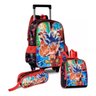 Kit Infantil Mochila com Rodas Desenho Exclusivo Dragon Ball - 1