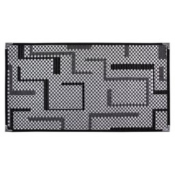 Tapete Sala Quarto Escritório 1,50x2,00 Antiderrapante Sisal Sintético Preto S586 - 2