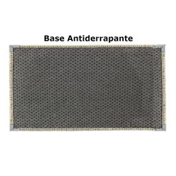 Tapete Sala Quarto Escritório 1,50x2,00 Antiderrapante Sisal Sintético Preto S586 - 3