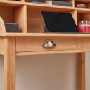 Ver imagem 7 de Escrivaninha Madeira Maciça 2 Gavetas 6 Nichos Marlene Mel Idimex