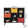 Nicho Organizador Preto Retro Com Pés 3 Gavetas Coloridas Qmovi 1478.70 - 1479.46 - 3