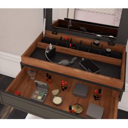 Penteadeira 1 Gaveta com Espelho no Tampo Sophia Miller Interiores - 4