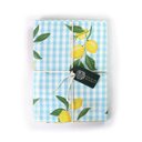 Ver imagem 1 de Toalha Dolce Limone - Xadrez Vichy Azul Claro com Limão Siciliano - 8 Lugares 250x140cm
