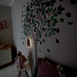 Painel De Parede Decorativo Arvore Passarinho Com Gaiola Em Led RH BABY KIDS COMERCIO DE MOVEIS E DE - 2