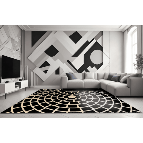 Tapete Rayza Marbella Cyclone Black Pompéia 0.40m X 0.60m