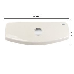 Tampa para Caixa Acoplada Smart Cinza Prata Celite - 2