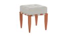 Ver imagem 1 de Puff Decorativo Pérola - Tecido Creme
