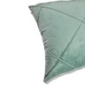 Kit 3 Capas para Almofada em Veludo Drapeada Retangular Cor:verde Menta - 7