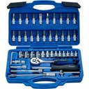 Ver imagem 2 de Kit Chaves Soquete Catraca Reversível 46 Pçs Maleta Mecânico