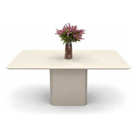 Mesa de Jantar Cora Retangular 135x90 cm - Off White