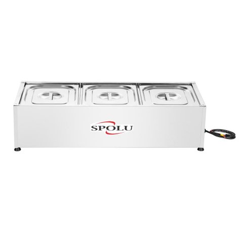 Rechaud Buffet Térmico de Mesa 3 Cubas Spl-503 220V - Spolu