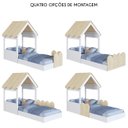 Ver imagem 5 de Cama Solteiro Infantil Montessoriana Casinha Nana Branco/carvalho C06 - Mpozenato