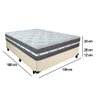 Cama Box Casal Sintético + Colchão Anjos Black Graphite Molas Ensacadas 138x188x64cm Cor:bege - 4