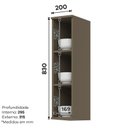 Ver imagem 3 de Aéreo Nicho 200mm 830mm Connect Duna - Henn