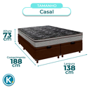 Ver imagem 3 de Cama Box Bau + Colchão Casal D28 Conforto Paropas